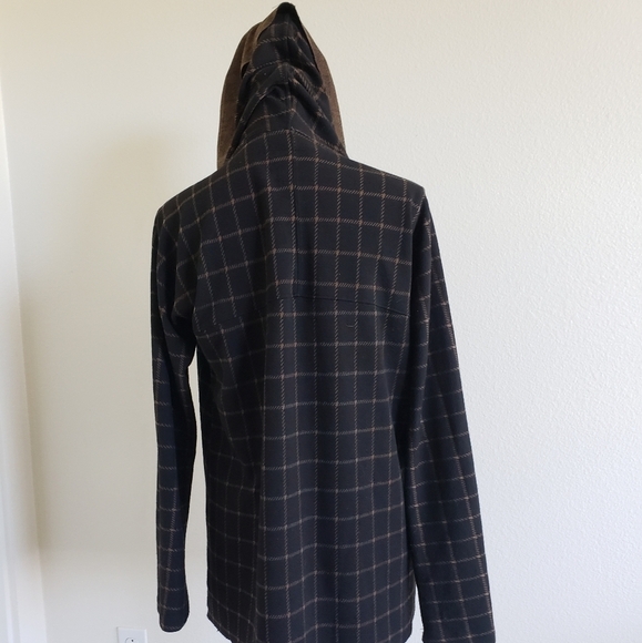 Anthropologie Sanctuary Windowpane Plaid Wrap Sweater Cardigan size Small - Picture 7 of 14